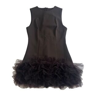 Zara Contrasting Tulle Jumpsuit Dress